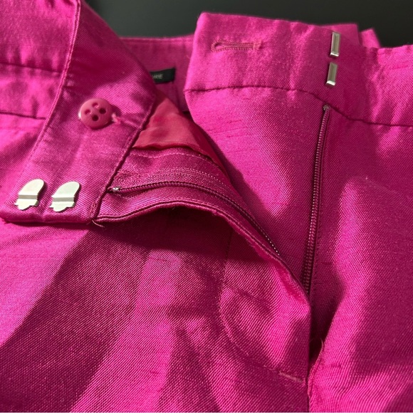 Talbots Women's Signature Silk Pants Petite   Fuchsia Size 16 - Picture 6 of 8